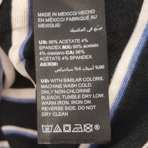 Chico's Travelers Classic Striped Bell-Sleeve Top - Picture 8 of 9